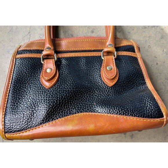 Dooney & Bourke All-Weather Leather Dr's Bag Satchel Purse Vintage - Picture 6 of 12